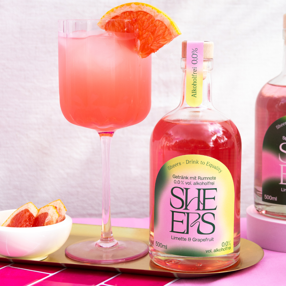 Sheers 0,0% Getränk mit Rumnote Limette & Grapefruit 500ml