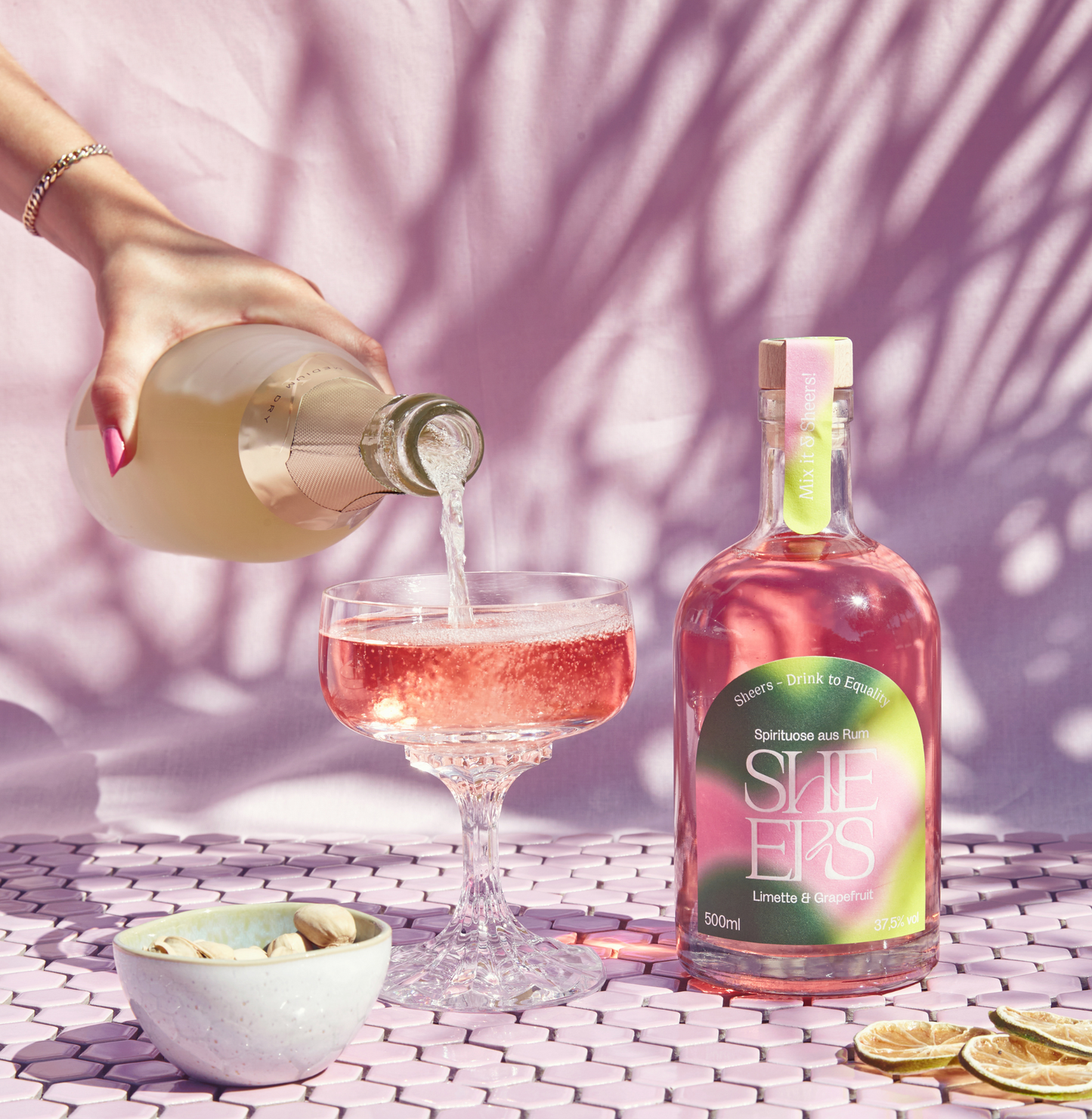 Sheers Spirituose aus Rum Limette & Grapefruit 500ml