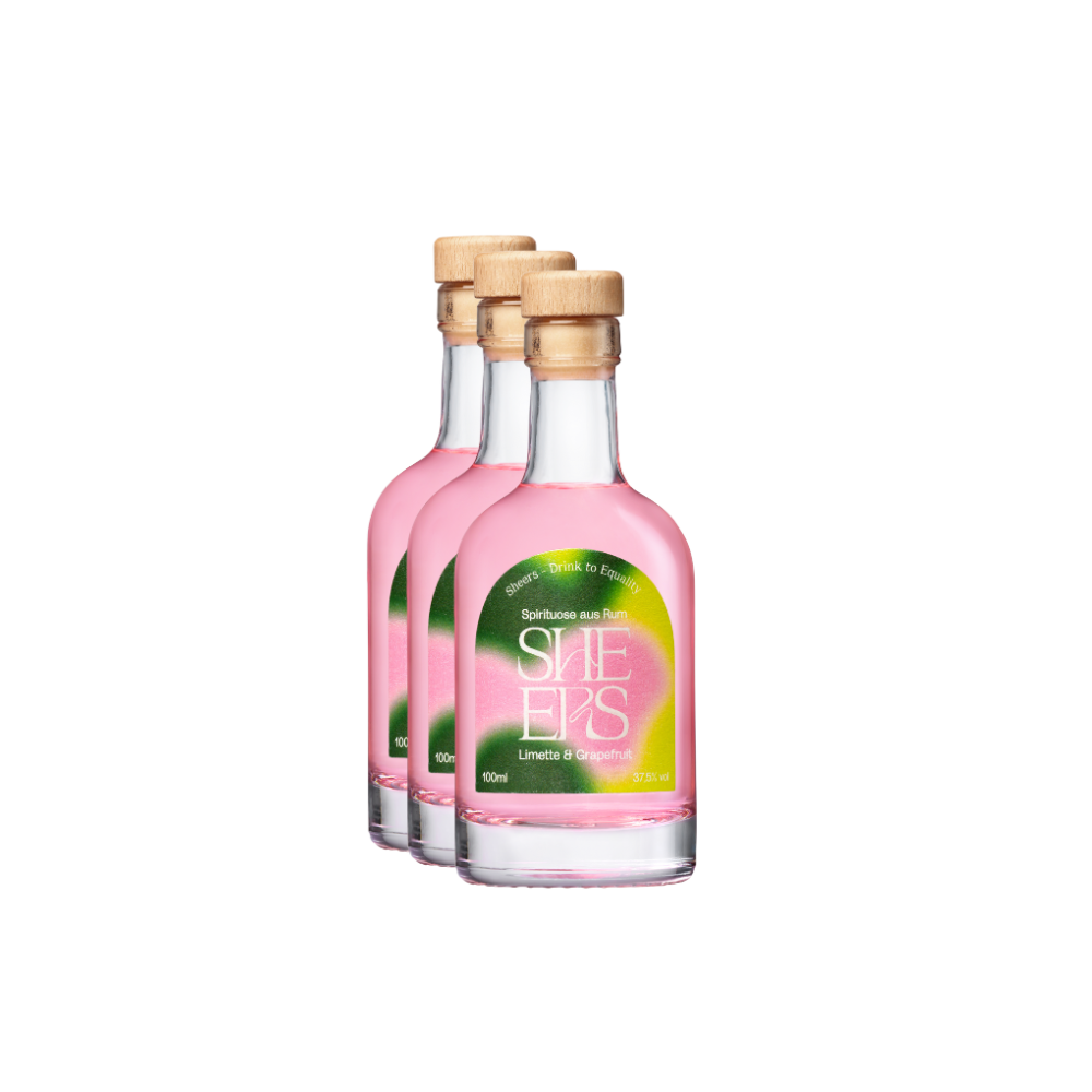 3er Set - Sheers Spirituose aus Rum Limette & Grapefruit 100ml