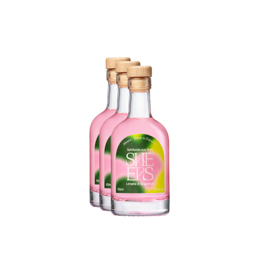 3er Set - Sheers Spirituose aus Rum Limette & Grapefruit 100ml