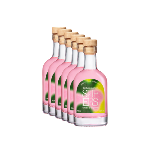 6er Set - Sheers Spirituose aus Rum Limette & Grapefruit 100ml