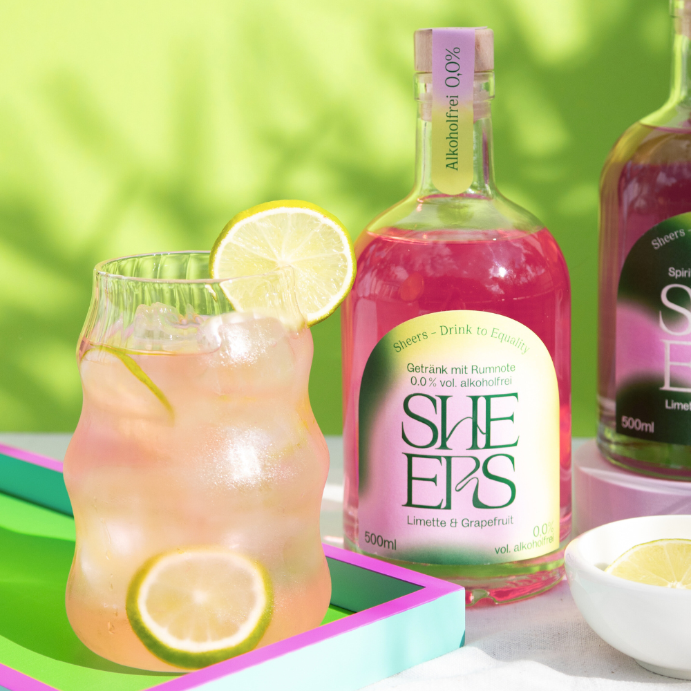 Sheers 0,0% Getränk mit Rumnote Limette & Grapefruit 500ml